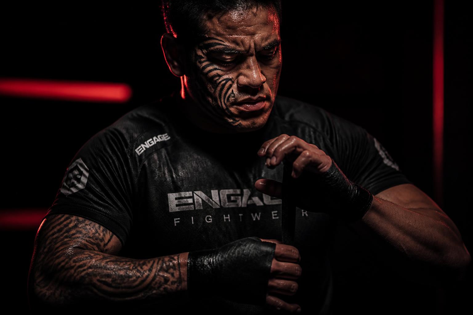 MAHI MMA fighter wrapping hands